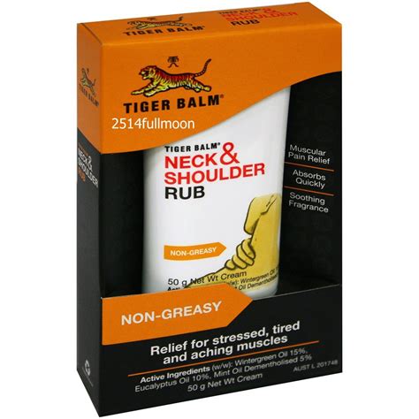 tiger balm for shoulder pain.